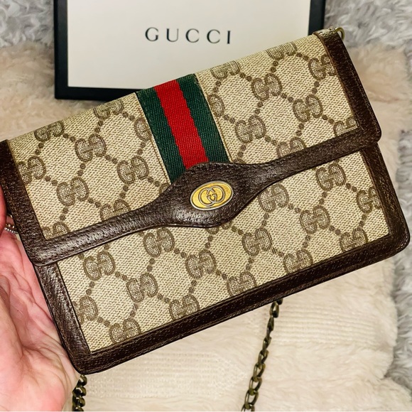 GUCCI GG Canvas Web Sherry Line - Picture 3 of 15